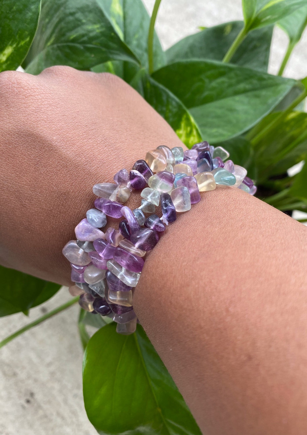 Fluorite Chip Bracelet