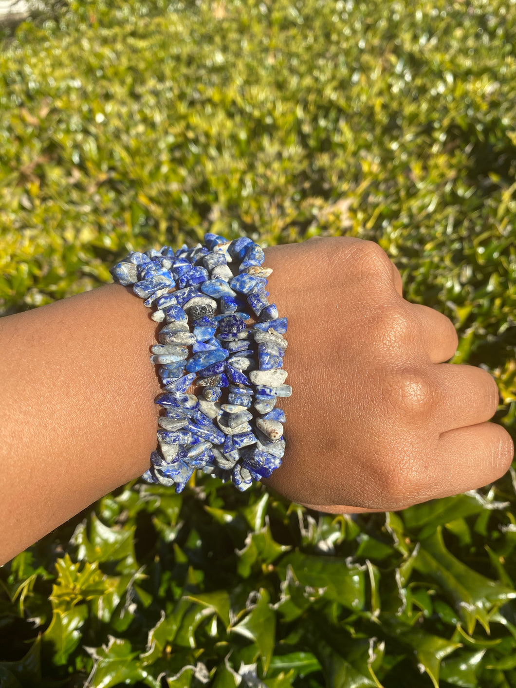 Lapis Lazuli Chip Bracelet